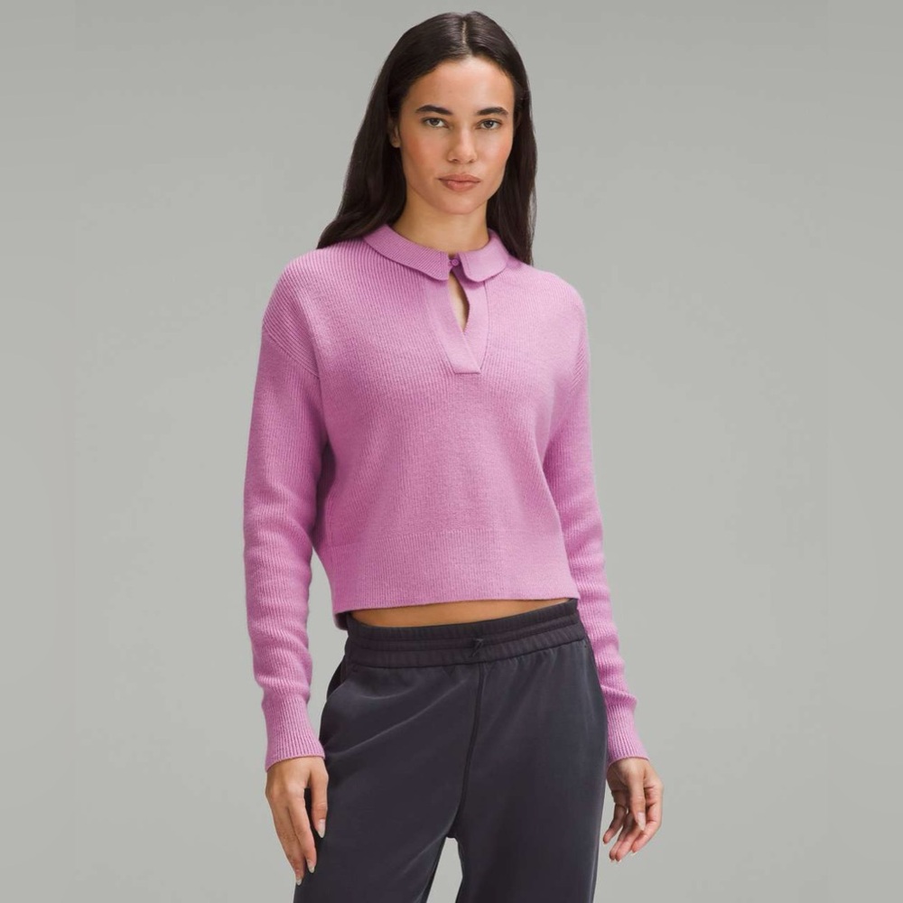 Lululemon Collared Merino Wool-Blend Sweater